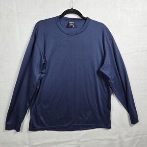Patagonia Capilene Long-Sleeve Shirt Men's L Blue Outdoor Base-Layer Pullover